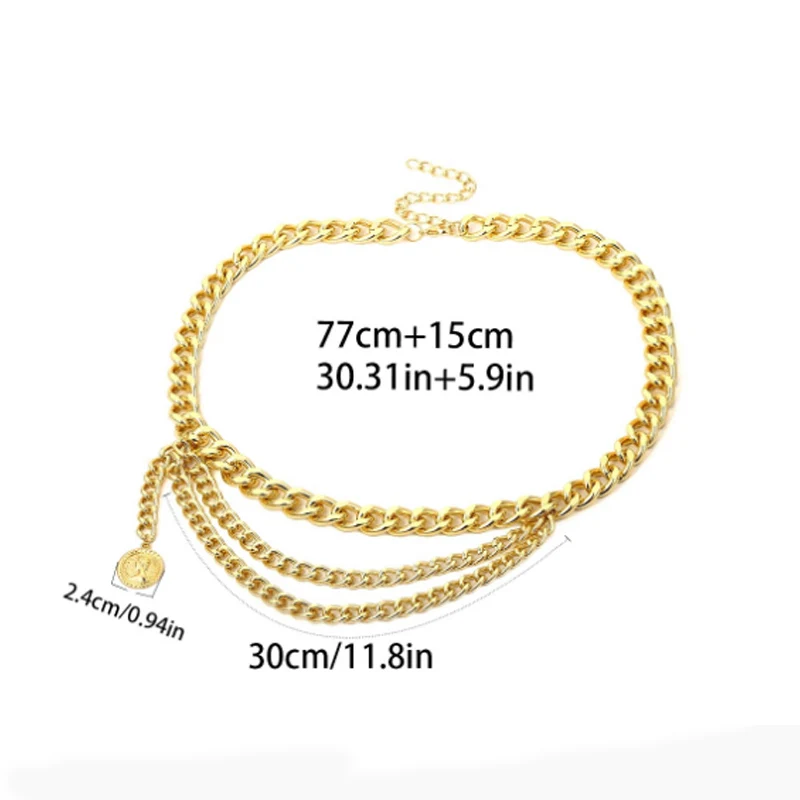 Модное женское платье с кисточками золотистый ремень-цепочка роскошный блестящий металлический панк бахрома серебряный пояс Женский Золотой металлический пояс