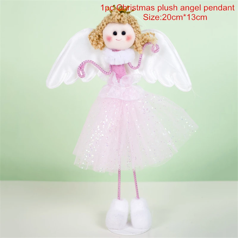 Navid год Рождественская Кукла-Ангел рождественские украшения для дома Рождественская елка эльф кулон рождественские подарки Декор, Q - Цвет: 088-1