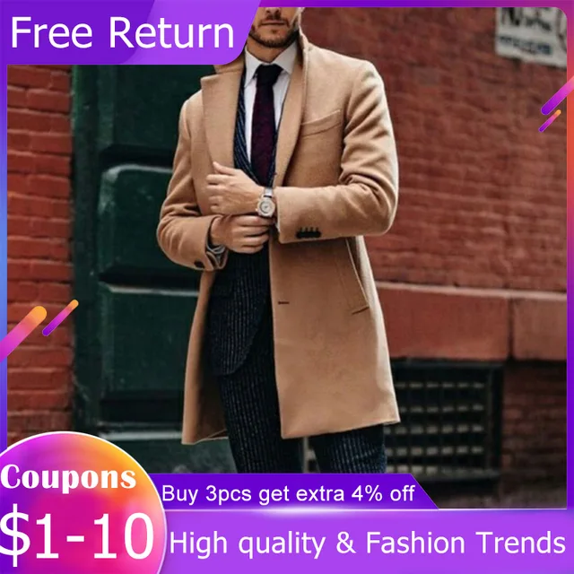 Woolen Coat Solid Single Breasted Lapel Fashion Design 2022 1
