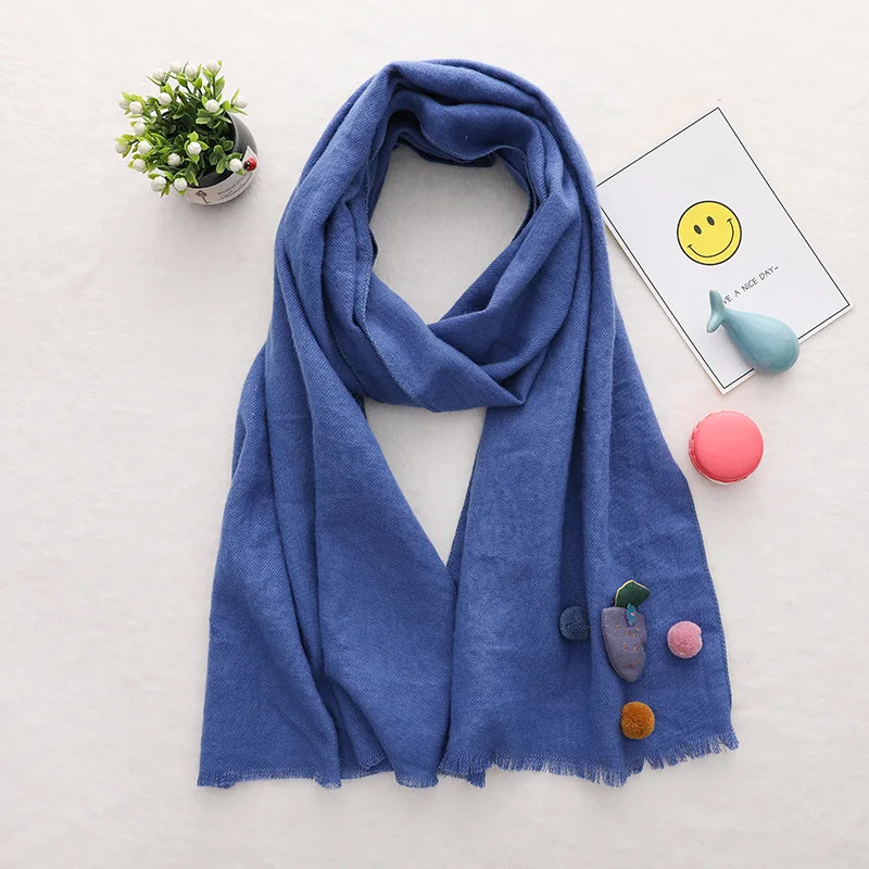 Girls Scarf Shawl Baby Kids Scarves Children Neckerchief Girl Autumn Winter Warm Neck Wear Accessories