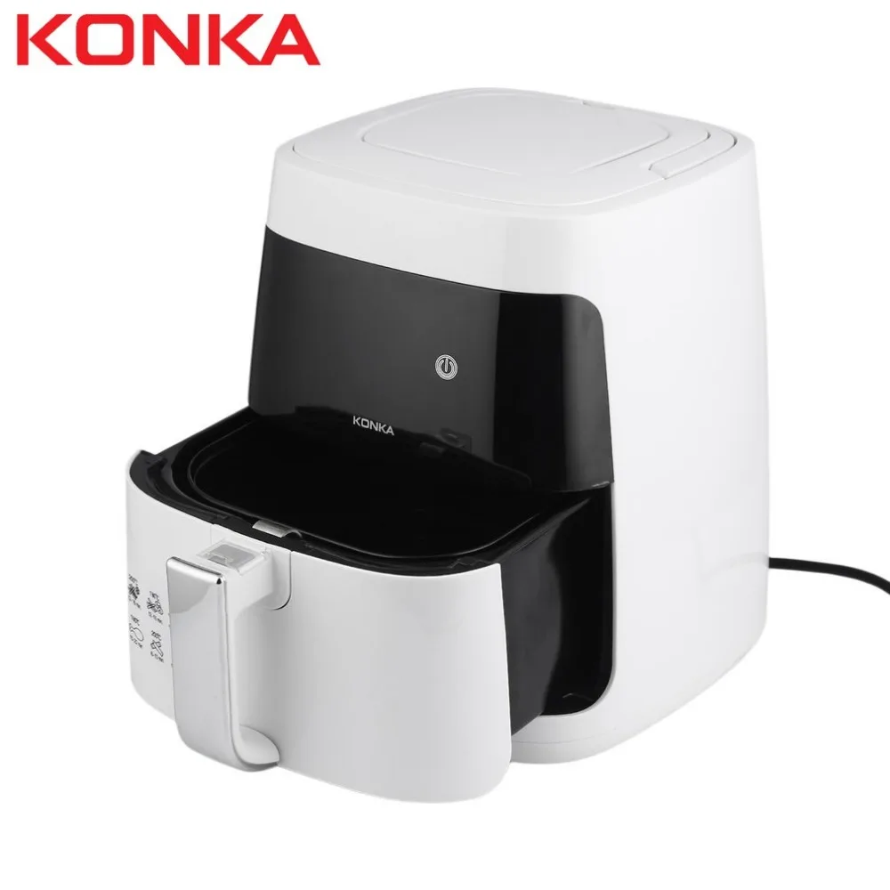 Микрокомпьютер интеллектуальный контроль KONKA KGKZ-2501 220V 2.5L бездымный Электрический поворотный гриль Воздушный прибор для нарезки фри