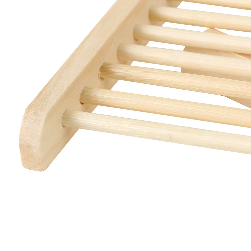 1PC Wooden Soap Holder Natural Wood Soap Dish Eco-friendly Storage Drain Tray Rack Bathroom Products Hot Home Living Accessories