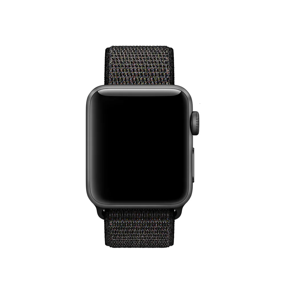 Дышащая нейлоновая Спортивная петля для Apple Watch 44 мм 40 мм 42 мм 38 мм ремешок iWatch серия 5 4 3 2 ремешок для часов Замена браслета