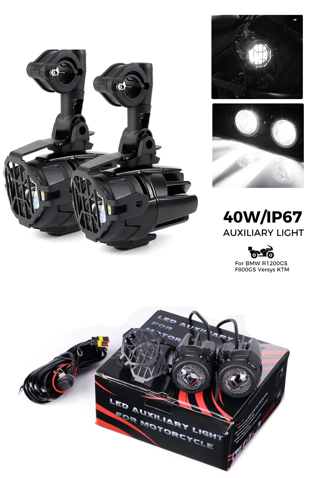 Luzes de Nevoeiro para Honda Acessórios da Motocicleta Nc700x para Honda Africa Twin Crf 1000 l Adv Auxiliar Assembliy 40w Led Crf1000l 14 Computers & Electronics