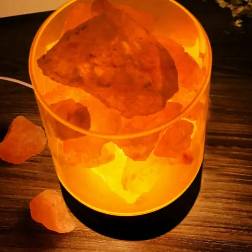 

USB Himalayan Salt Led Lamp Crystal Light Air Purifier Lamp Color Changing Lamp