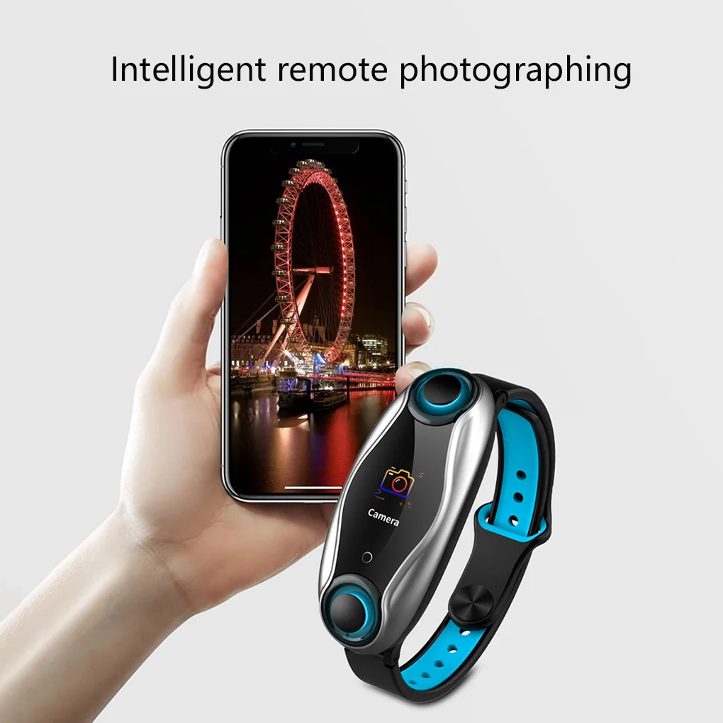 T90 2-в-1 Беспроводной наушники Bluetooth 5,0 наушники Фитнес смарт-браслет Смарт-часы