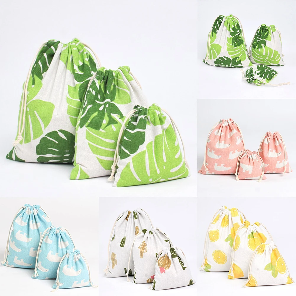 Uds bolsa de tela pequeña para mujer, bolsa de almacenamiento de lino y algodón hecha a mano con rejilla Simple, bolsas de té con cordón, monedero pequeño de viaje