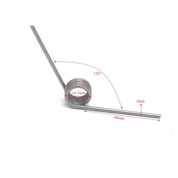

10PCS Washing machines Spring steel torsion spring loaded 135 degrees Wire diameter 2mm tension spring return