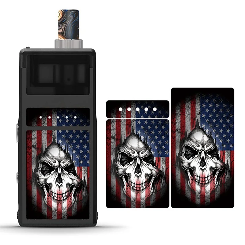 9 видов цветов ПВХ наклейка для Smoant Pasito протектор человеческий скелет череп растение электронные сигареты Чехол пленка защитная наклейка для Smoant