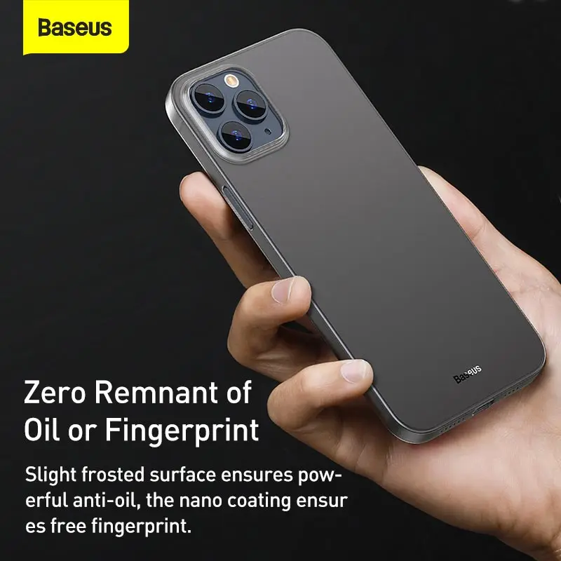 Простой чехол Baseus для телефона iPhone 12 Pro Max матовый полипропиленовый 11 XR XS
