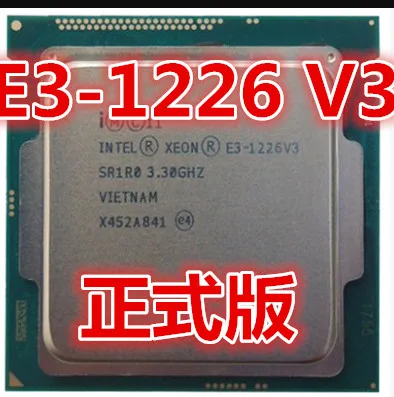 Процессор Intel Xeon E3-1226v3 3 ГГц 4-ядерный 4-поточный процессор LGA 1150 E3 1226 V3 84 Вт |