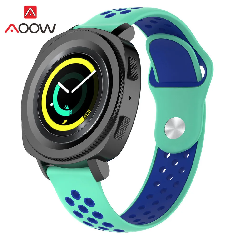 20 мм силиконовый ремешок для часов samsung Galaxy Watch Active 42 мм gear S2 классический Huami Amazfit BIP huawei watch 2 спортивный ремешок
