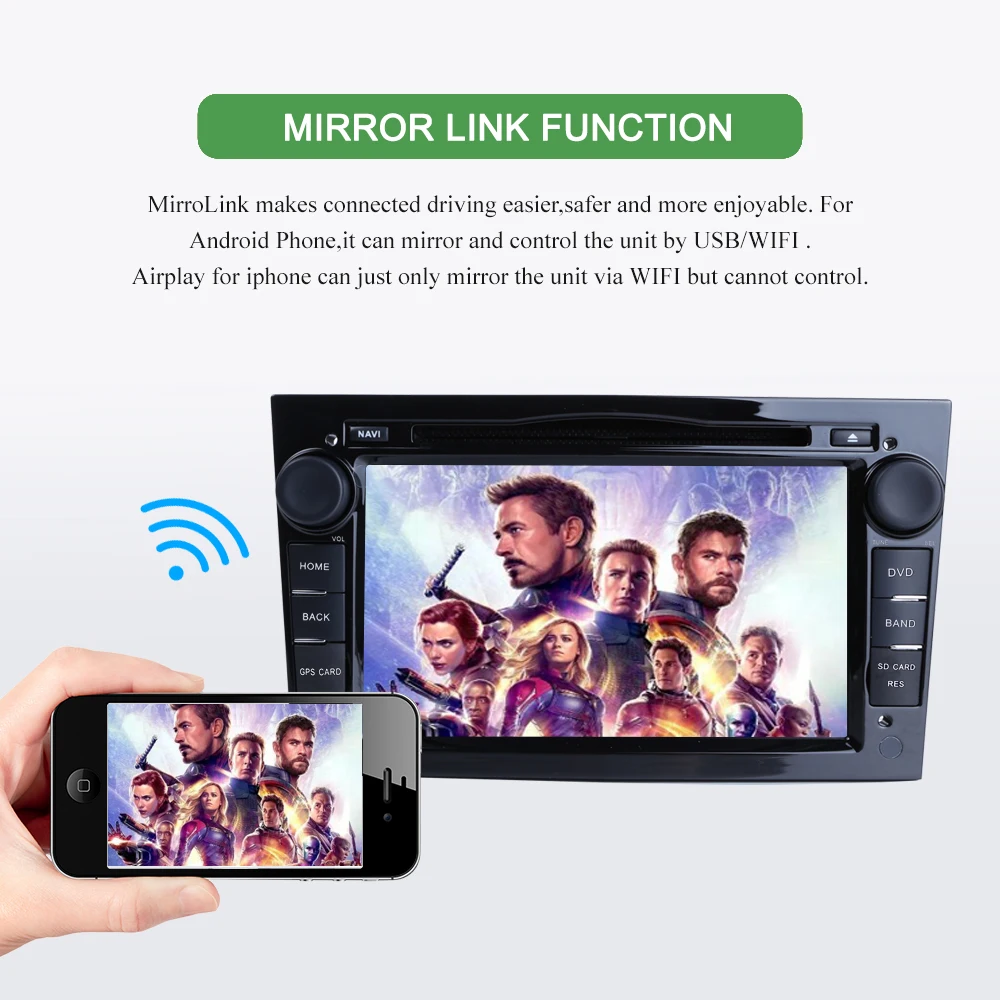 Perfect Bonroad 2Din Android 9.0 Car Radio DVD Multimedia Player For Opel /Vauxhall/ Antara/ VECTRA /ZAFIRA /Astra  J GPS Navigation 16