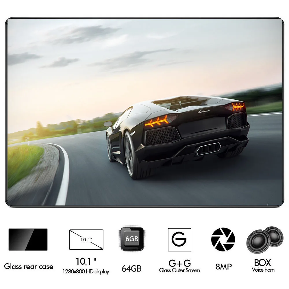 

Global Version 6GB+128GB 10 inch tablet Octa Core 6000mAh 1280x800 2.5D Glass IPS 8MP Dual Camera Youtube Media Pad WIFI GPS