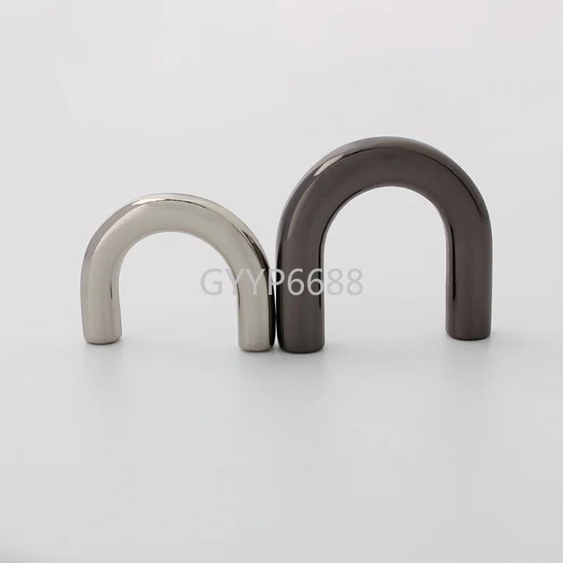 10-30-100pcs 6.0 7.0mm wire 18mm 19mm polished U shape arch bridge for chain purse u ring connector buckle bag accessories