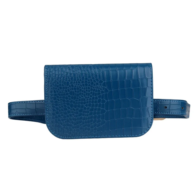 Модный рюкзак для отдыха из крокодиловой кожи - Цвет: blue small