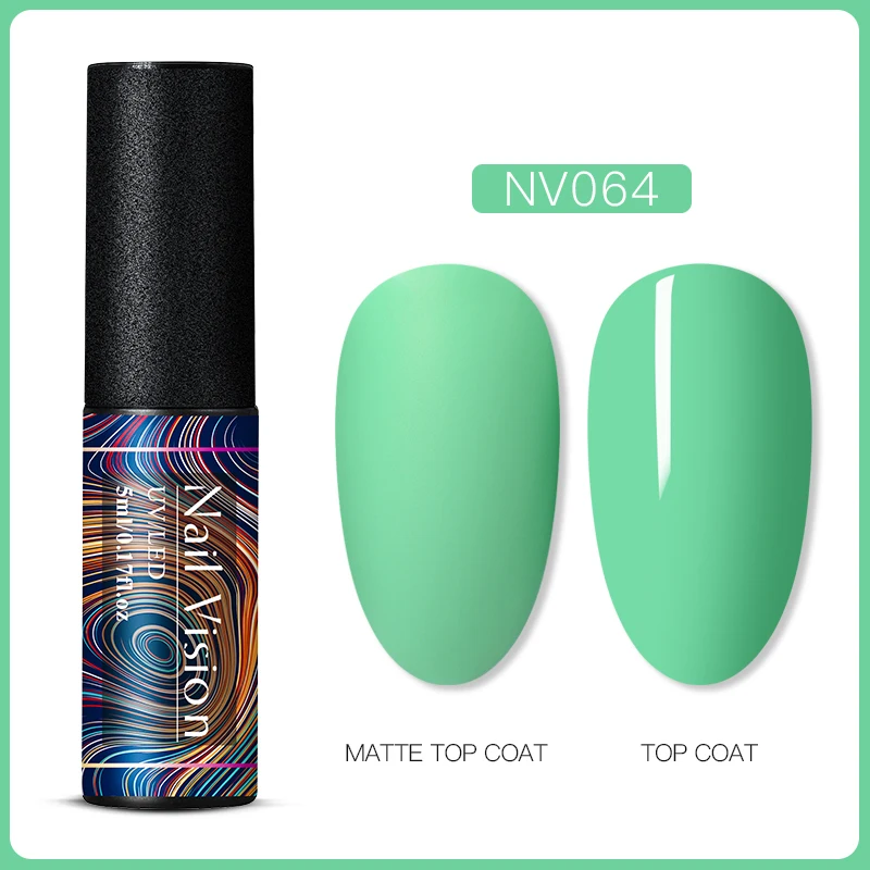 Nail Vision 5 мл УФ-гель для ногтей Чистый гель лак матовый цвет нужно матовое верхнее покрытие замочить от ногтей гель лак для маникюра DIY - Цвет: EES06659