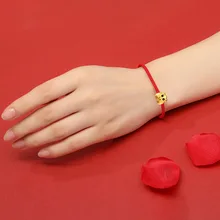 La MaxZa, Стерлинговое Серебро S925, Китайский Зодиак, амулет, классика, красная веревка, браслеты из бисера, Красная Нить, линия, браслеты для женщин