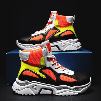 

Fashion Brand Men Casual Shoes Lightweight Flats Sneaker Tenis Masculino Adulto Footwear Man High-top Trainers Zapatos De Hombre