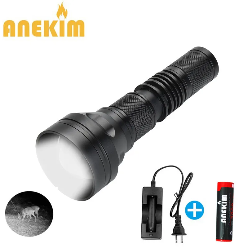 D.UC50-940NM Set ANEKIM UC50 светодиодный фонарик инфракрасный дальний IR850nm охотничий свет ночного видения фонарик IR940nm ночного видения - Испускаемый цвет: D.UC50-940NM Set