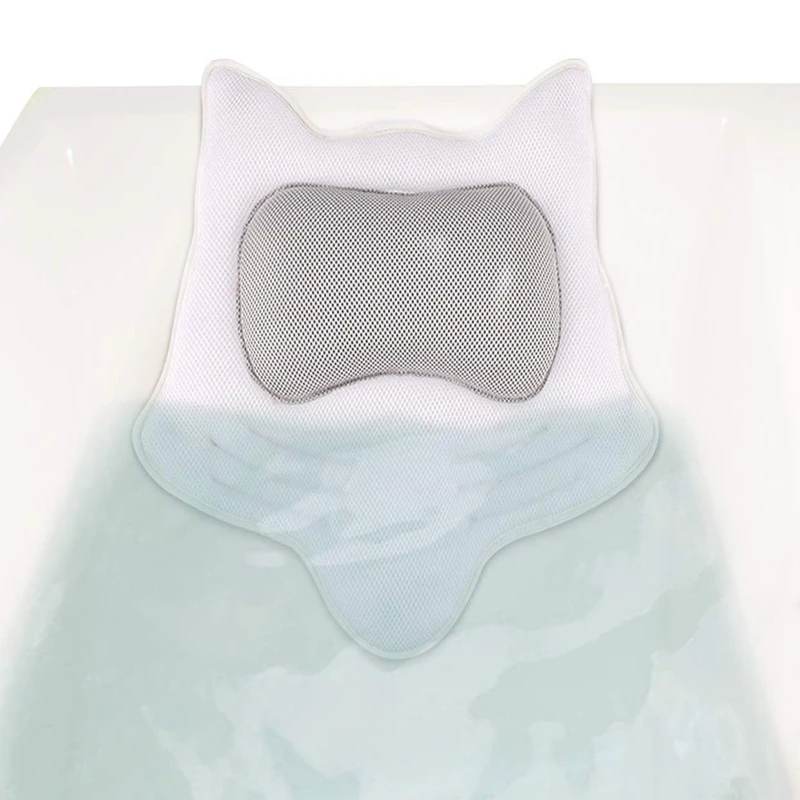 Подушка для ванны с технологией 5D Air Mesh подушка для ванны с 5 Крепкие присоски Отличная поддержка для спины головы и плеч