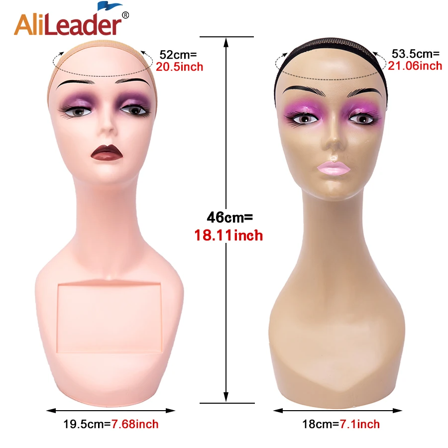 Female Cosmetology Mannequin Head With Long Neck Salon Hairdressing Training Doll Head For Wig Scarf Hat Display wig stand wig stand holder wig head mannequin wig storage stand mannequin head holder mannequin head model wig supplies female mannequin head