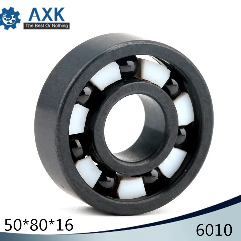 6010 Full Ceramic Bearing ( 1 PC ) 50*80*16 mm Si3N4 Material 6010CE All Silicon Nitride Ceramic Ball Bearings