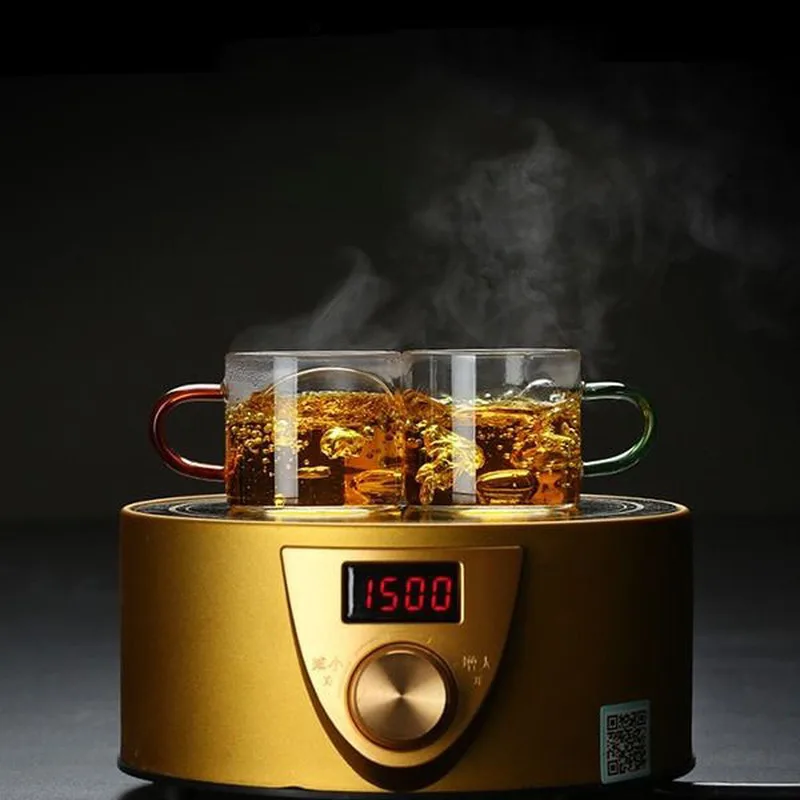 Чайник с толстым прозрачным стеклом маленькая чайная чашка 6 термостойкими