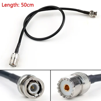 

Artudatech 5PCS 20cm/50cm RG58 Cable BNC Male Plug To SO239 UHF Female Jack Straight Pigtail 8in/20in Connector Parts