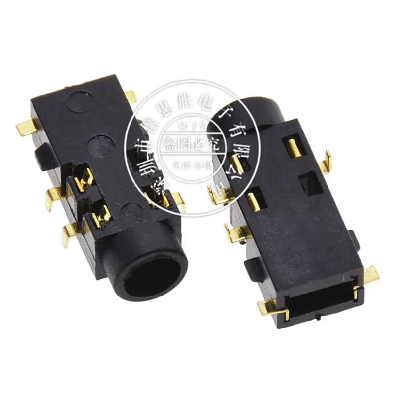100Pcs Earphone socket 3.5MM Audio socket PJ-381 5 Pin 5P Headset Female seat