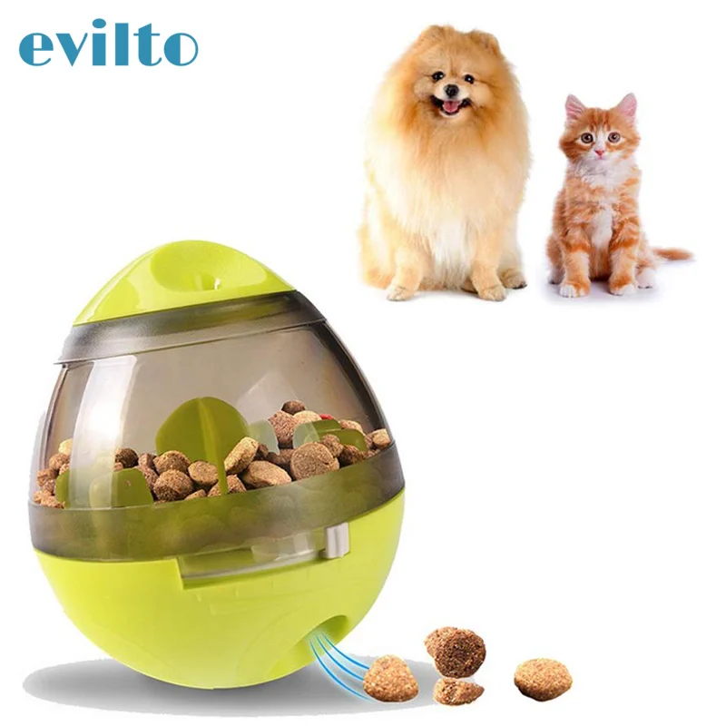Evilto собака лакомство мяч питомец еда дозатор жевательная игрушка интерактивный IQ стакан утечки еда кормушка мяч игрушка для чистки зубов