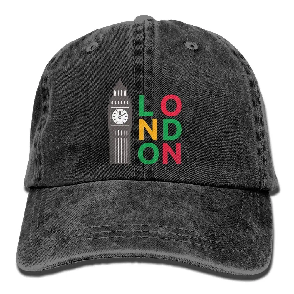 TSDFCBig Ben London унисекс бейсболка хлопковая джинсовая Регулируемая Кепка в стиле хип-хоп для мужчин и женщин