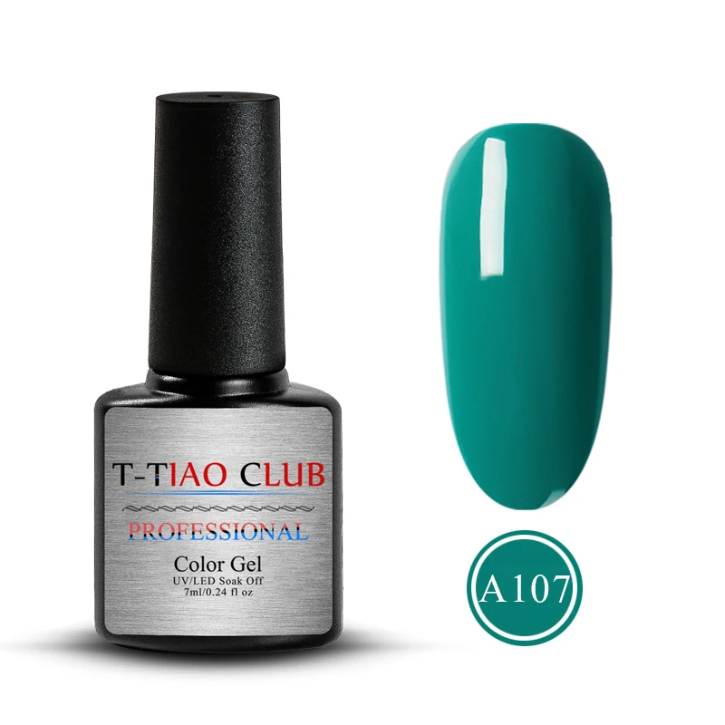 T-TIAO CLUB, 7 мл, чистый цвет, гель для ногтей, голографический лак, блестящий, для маникюра, замачивается, долговечный Гель-лак для ногтей - Цвет: M30403