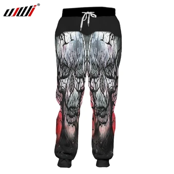 

UJWI Brand Skull Men/women Skeleton Printed Joggers Pants 3d Print Black Trousers Animal Autumn Fall Winter Casual Unisex