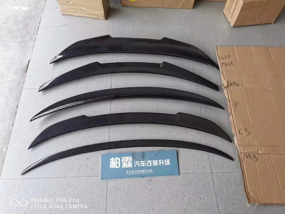 JINGHANG углеродного волокна заднего крыла багажник выступ Спойлеры для новой серии 3 G20 320i 320D