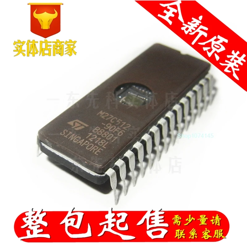 10 шт./лот M27C512-90F6 DIP/