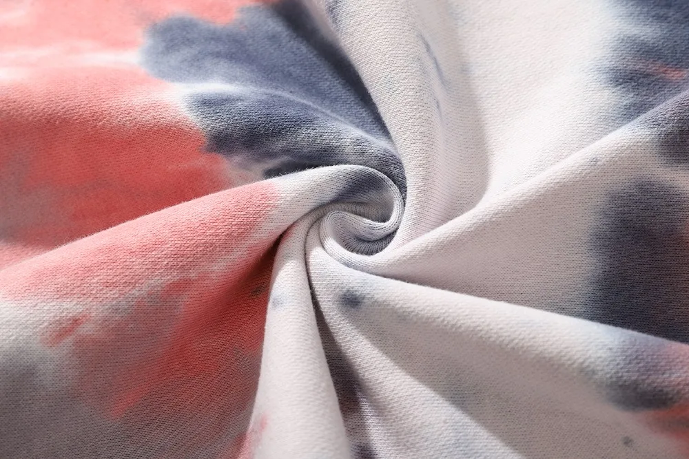 Толстовка с капюшоном из хлопка с принтом «Tie-Dye», разноцветная толстовка с длинными рукавами в стиле хип-хоп, топ для мужчин и женщин, унисекс