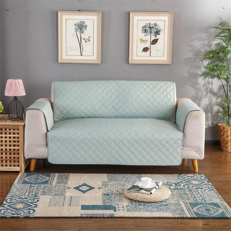Green Free Shipping Sofa Slipcover Sofa Cover Furniture Protector Anti-Slip Cover Water Resistant Cover - Цвет: Green