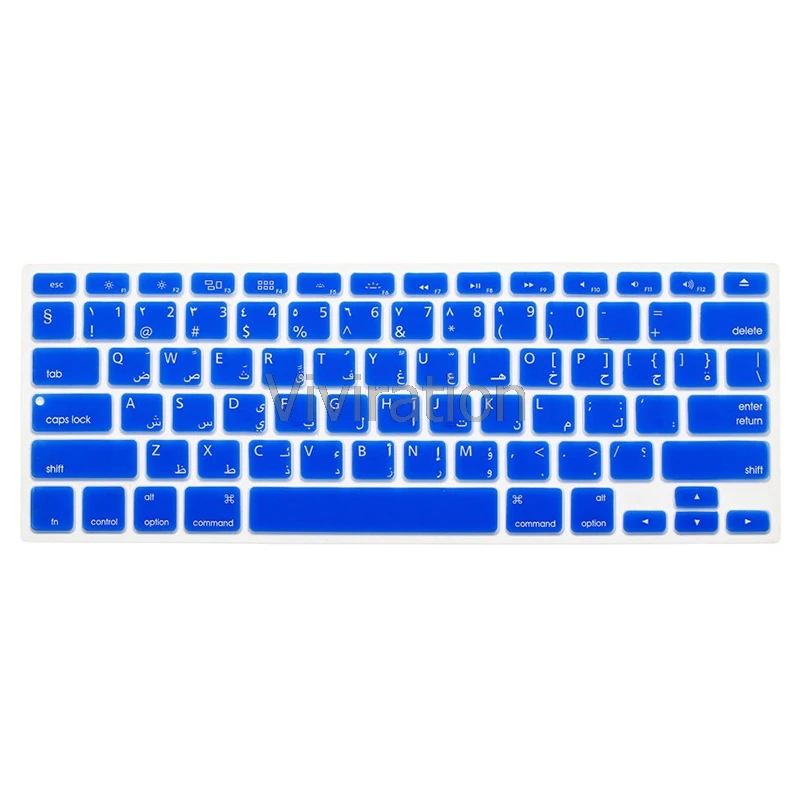 Арабский защитный чехол для клавиатуры для Macbook Pro 13,3 15,4 Air 11 12 13 с сенсорной панелью, силиконовый чехол для клавиатуры ноутбука