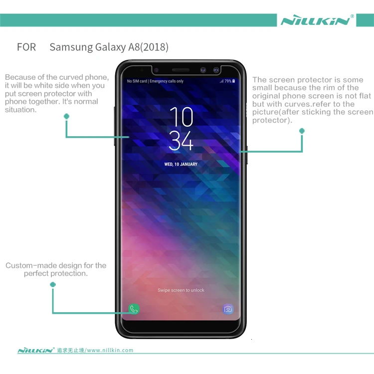 NILLKIN для samsung Galaxy A8 Защитная пленка для экрана прозрачная/матовая защитная пленка для samsung A8+ A8 Plus не стекло