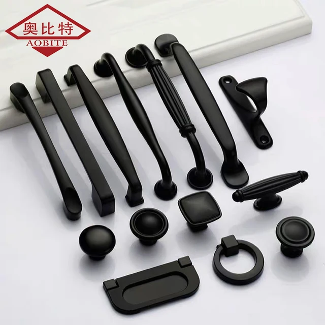Commodes noires, armoire, Foy, meubles, boutons, poignées, Foy, accessoires de cuisine, rangement, MELKnobs rangements cuisine poignees de meubles cuisine coiffeuse de chambre	poignée de porte meuble chausssure poignee 1