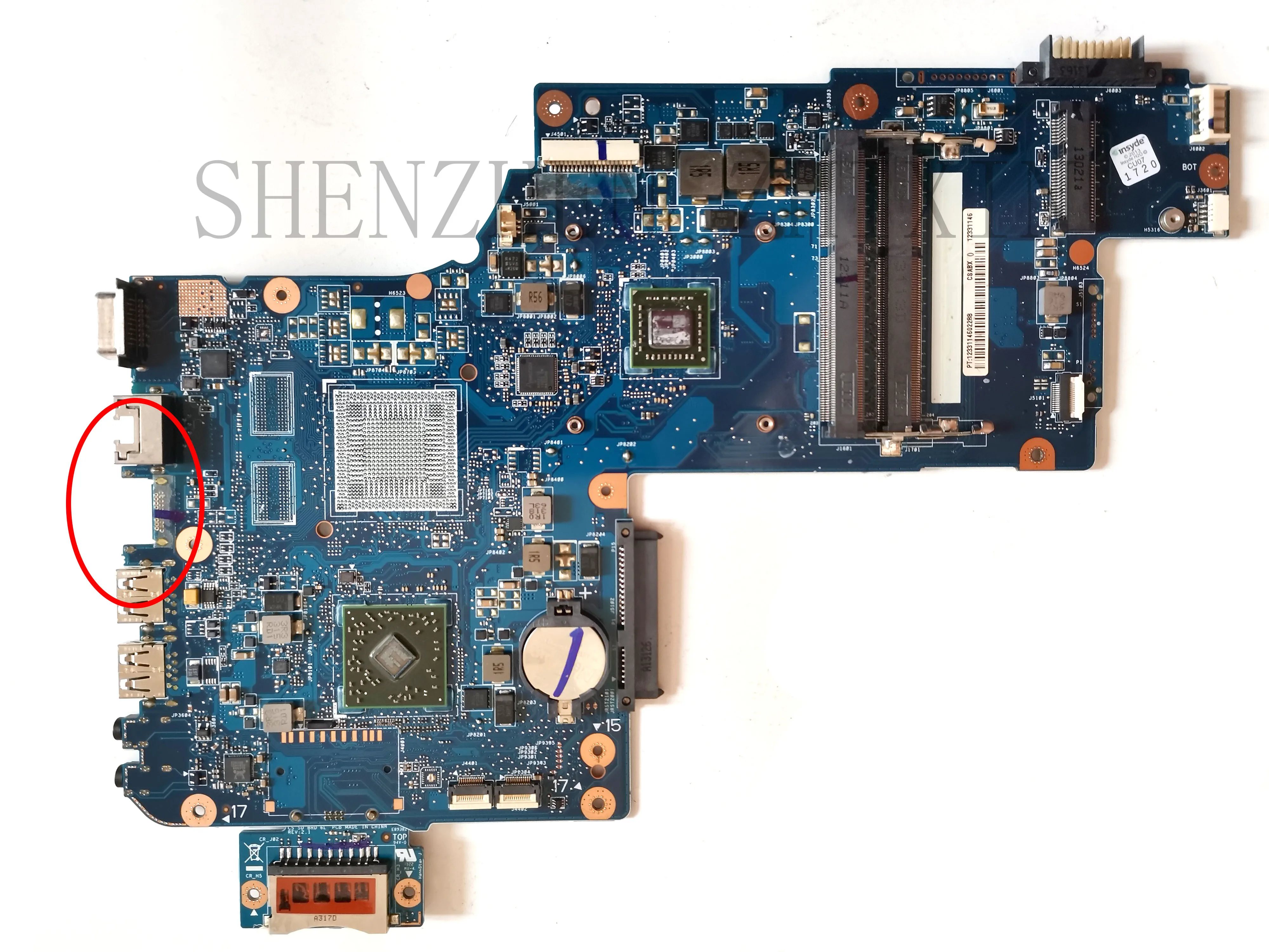 Материнская плата для ноутбука Toshiba Satellite C870 L870 C870D C875D L875D с процессором EM1200 H000042190