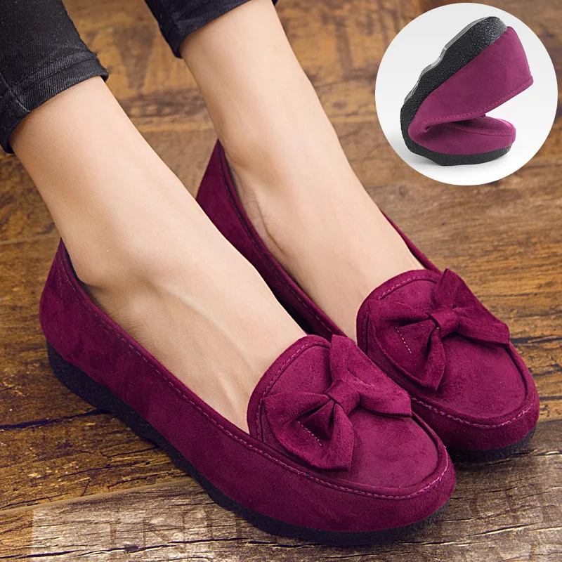 

Old Beijing Cloth Shoes Women's Flat Heel Middle-aged Women's 41-43 2019 Autumn New Style Mom Shoe