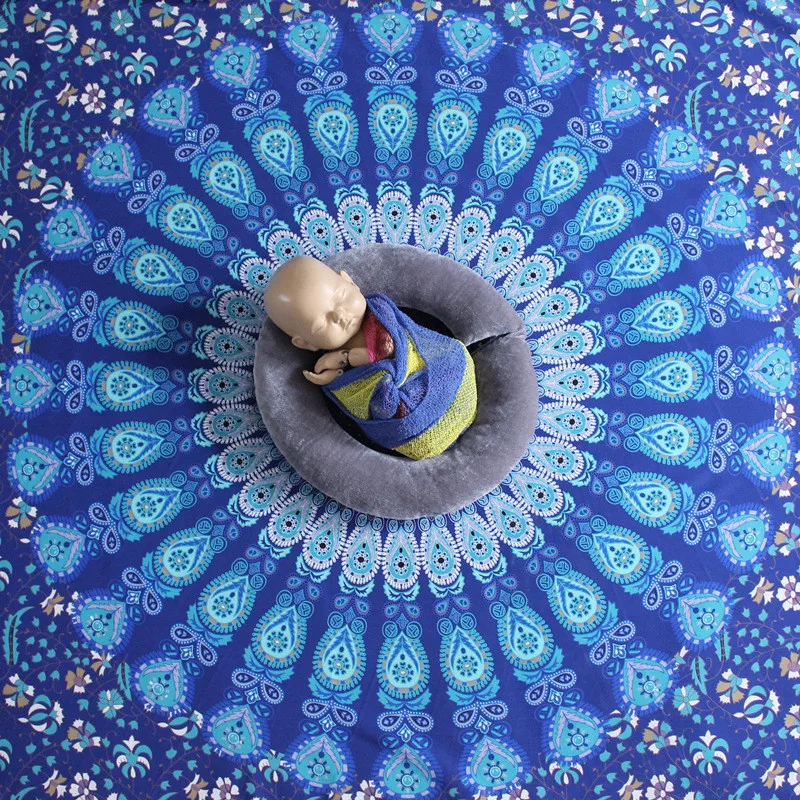 

Newborn Photography Prop Background Cloth150x130cm Mat Baby Prop Photo Baby Studio Silk Carpet Foldable Washable Unfading Colth