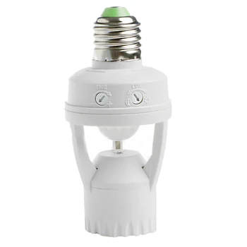 

Home E27 Infrared Motion PIR Sensor Automatic LED Light Lamp Holder Switch