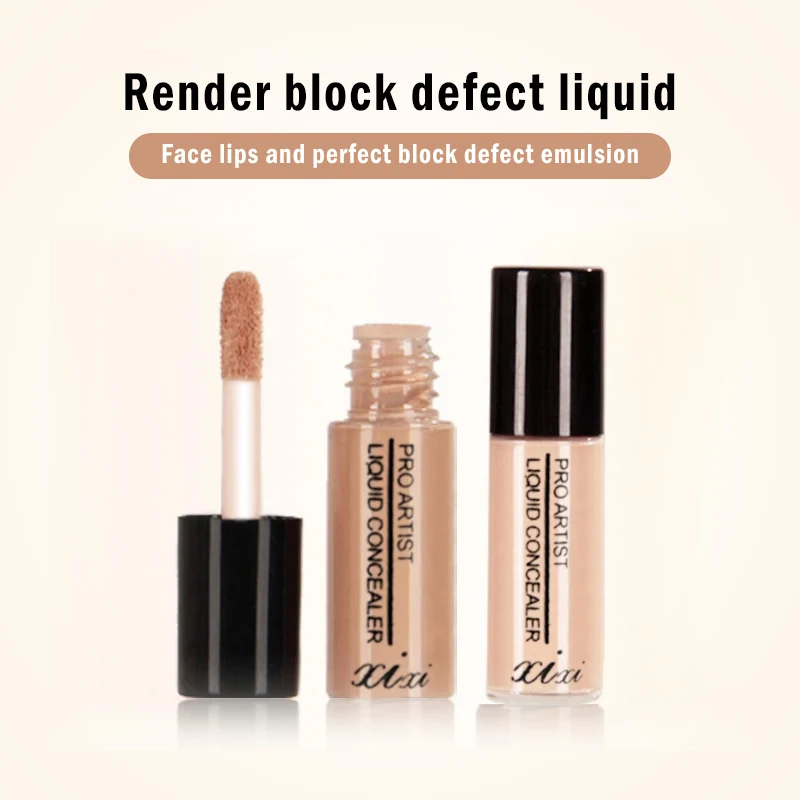 2 Color Liquid Concealer Cream Waterproof Dark Eye Circle Blemish Acne Scars Full Coverage Stick Facial Base TSLM1 |