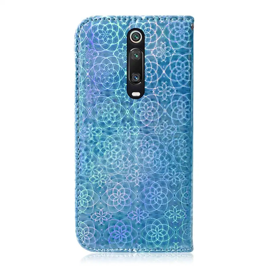 Laser Fluorescent Flip Case For Xiaomi CC9 E MI Note 10 Pro Redmi K20 Pro 6 7 7A Pro Redmi Note 7 6 8 Pro 8T Leather Phone Case