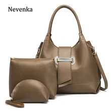 Nevenka женская сумка большой емкости женская сумка из искусственной кожи роскошные сумки клетчатые женские сумки дизайнерские комплект из 3 предметов сумки