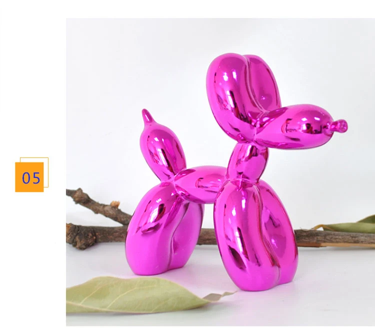 Современная Скульптура для собак Jeff Koons с воздушным шаром, домашнее украшение, художественная скульптура из смолы, Художественная Скульптура для статуи, украшение для дома