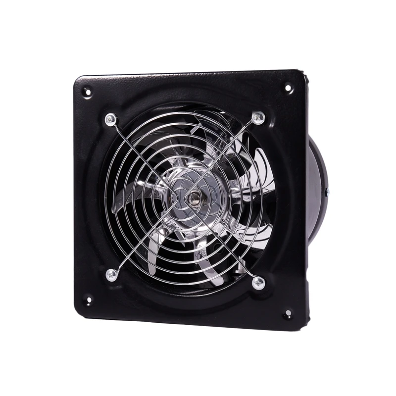 6 inch Wall Mounted Exhaust Fan Super Silent Ventilation with Copper Motor Home Bathroom Kitchen Garage Air Vent White 